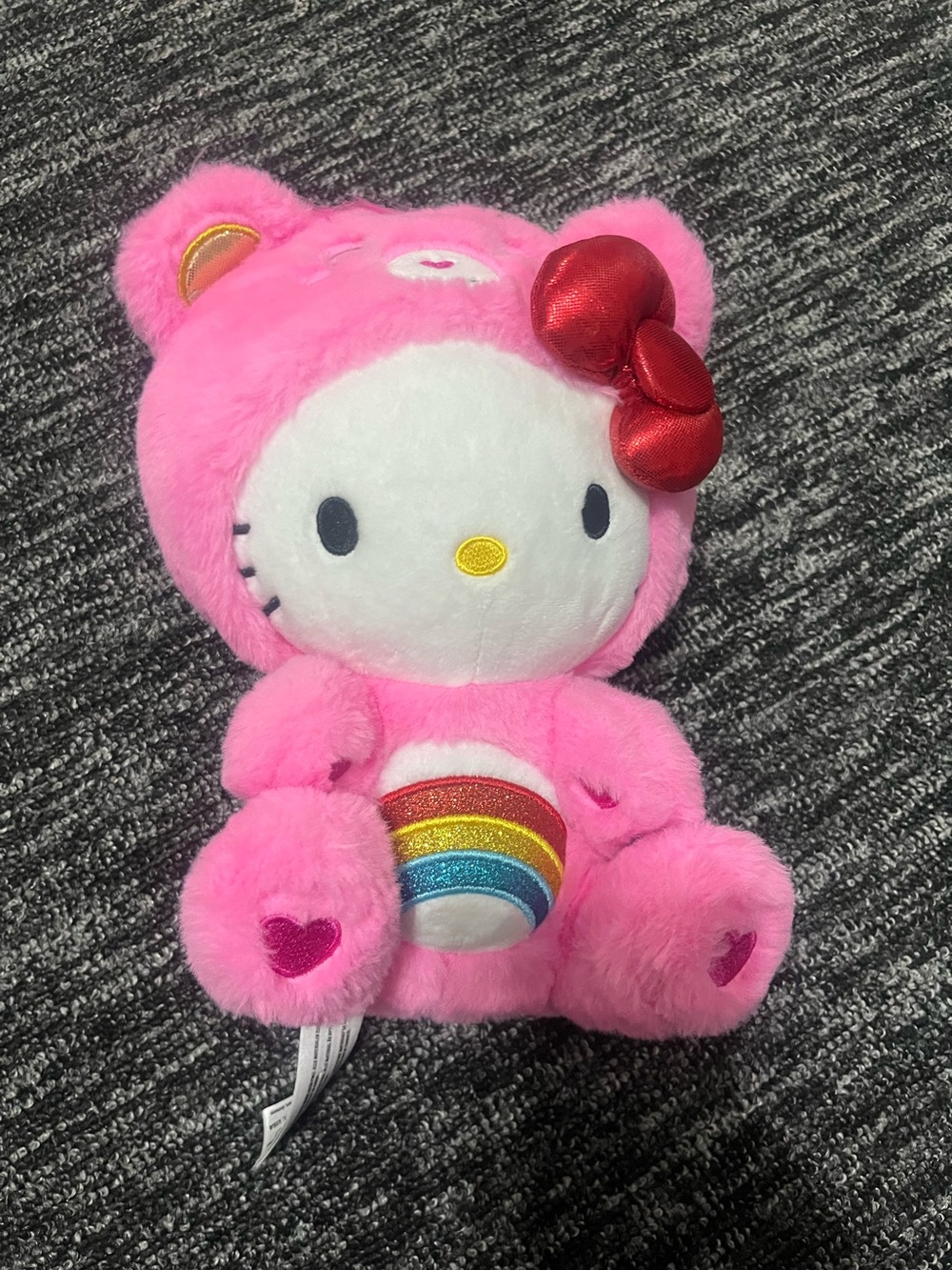 Hello Kitty Dressed As Care Bear Cheer Bear 9" Plush Stuffed Doll Sanrio